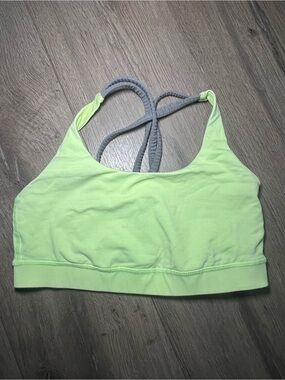 Lululemon Energy Sports Bra Size 6 Neon Green